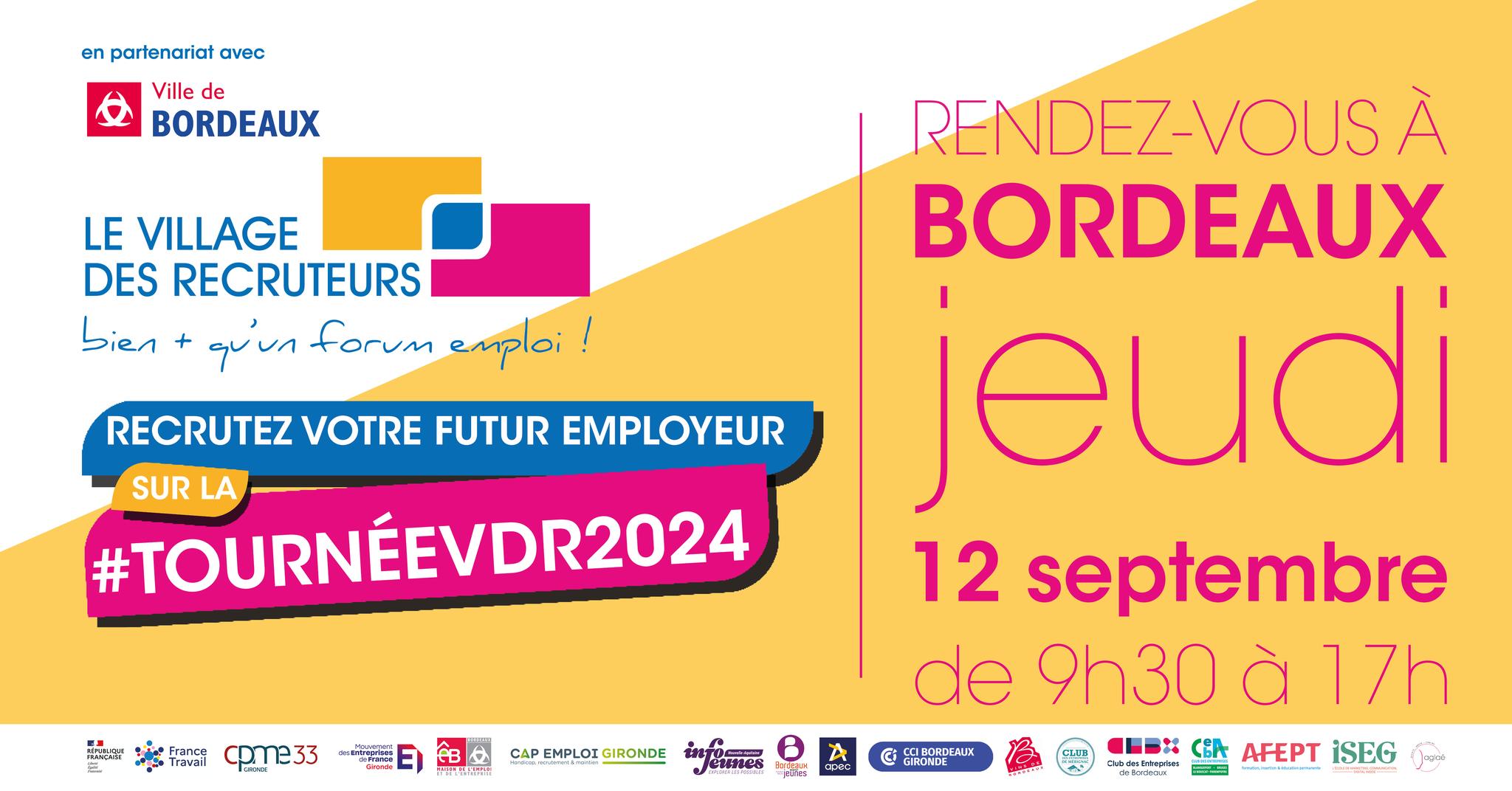 RETROUVEZ-NOUS AU VILLAGE DES RECRUTEURS DE BORDEAUX !